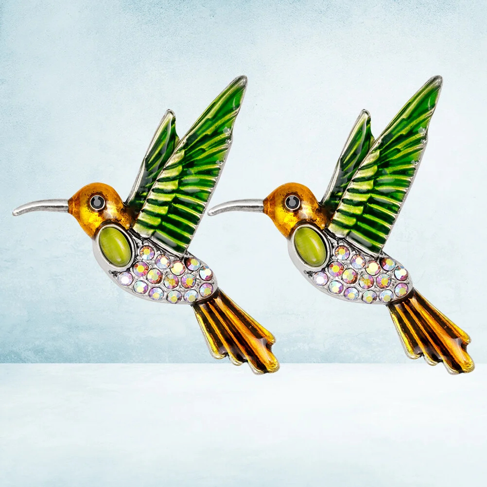 

2Pcs Brooch Pin Japonensis Drops Oil Rhinestones Brooches Pin Breastpin Decorative Clothes Accessory