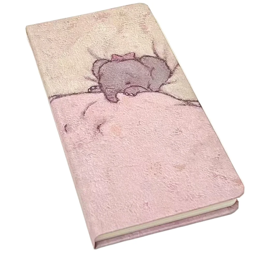

Cartoon Illustration Cute Little Elephant Schedule Planning Notebook Color Inner Page Daily Planner Portable Pocket Book
