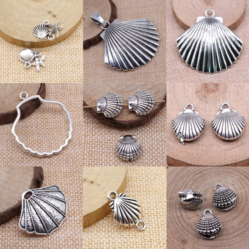 

Подвески в виде ракушек для изготовления ювелирных изделий