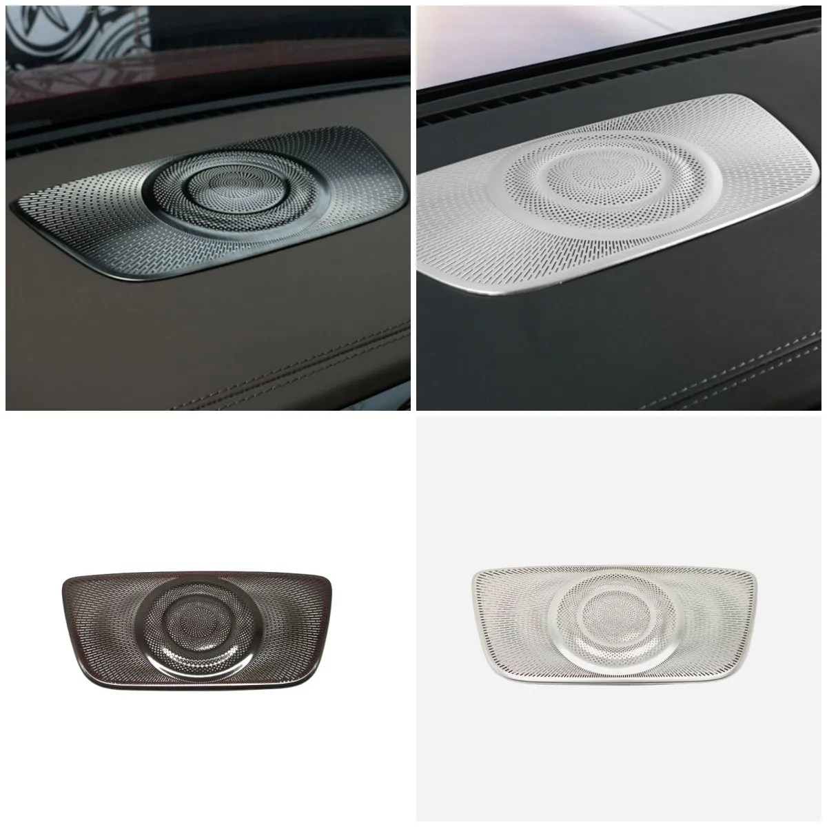 

For BYD Han Ev Dm 2022 2023 Interior Accessories Stainless Dashboard Speaker Horn Sticker Panel Anti Dust Protector