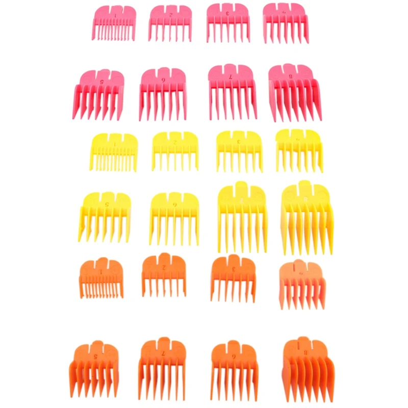 

For Wahl Combs Clipper Guides Guards 8Pcs Full Set Limit Combs 3-25Mm