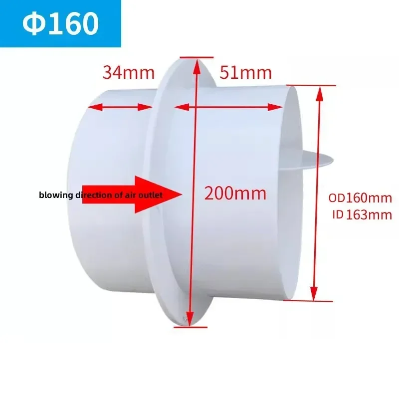 

Обратный клапан вытяжного вентилятора из ПВХ 80/110/160/200 мм