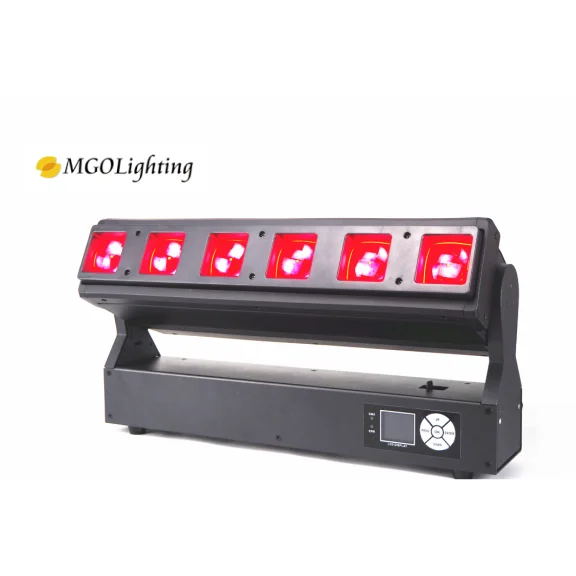 

Mgo light ing 6*40 Вт сценический dmx светодиодный пиксельный брусок для каждого светодиода rgbw 4 в 1 Светодиодный светильник промывочный луч движущая...