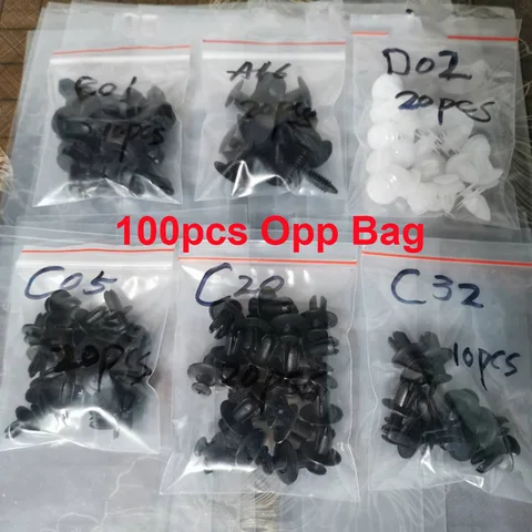 100 шт. комплект зажимов для автомобильного крепления, заклепки для крыльев, зажимы для кузова автомобиля, фиксаторы для двери, отделки, панели, автомобильные зажимы