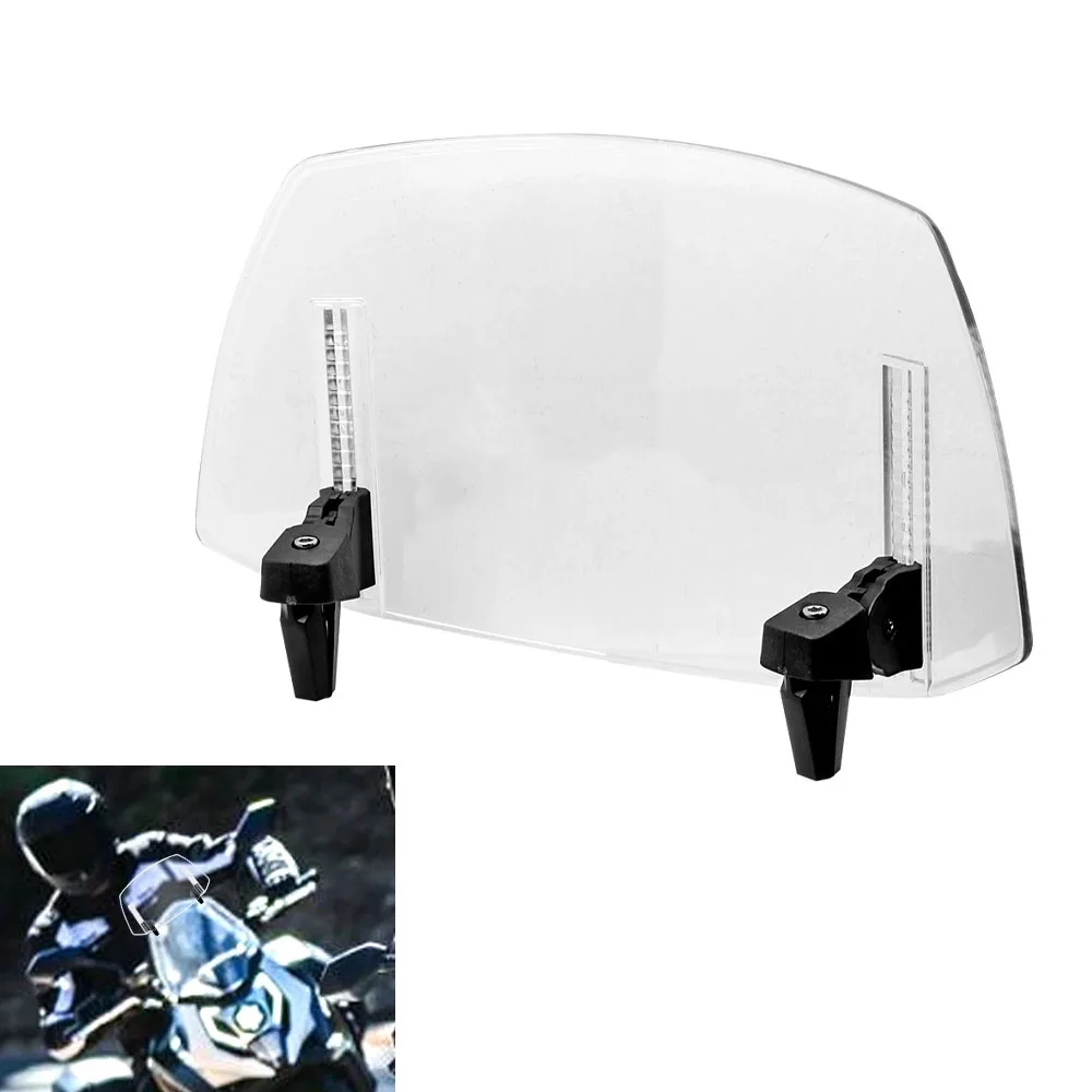 

Motorcycle Heighten Windshield Extension Windscreen Deflector For BMW R1200GS R1250GS F800GS Kawasaki Honda Yamaha Universal