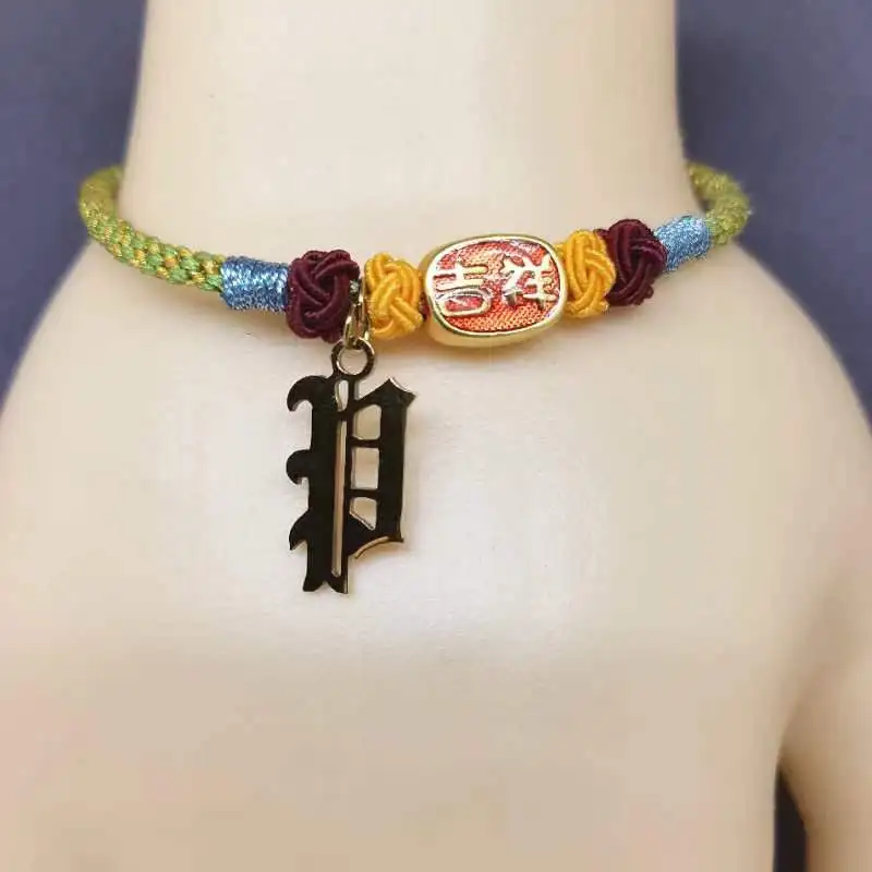 

Pure Handmade Original New Knitted Safe and Auspicious Pendant Bracelet Fashion Women Couple Festival Party Jewelry Gift