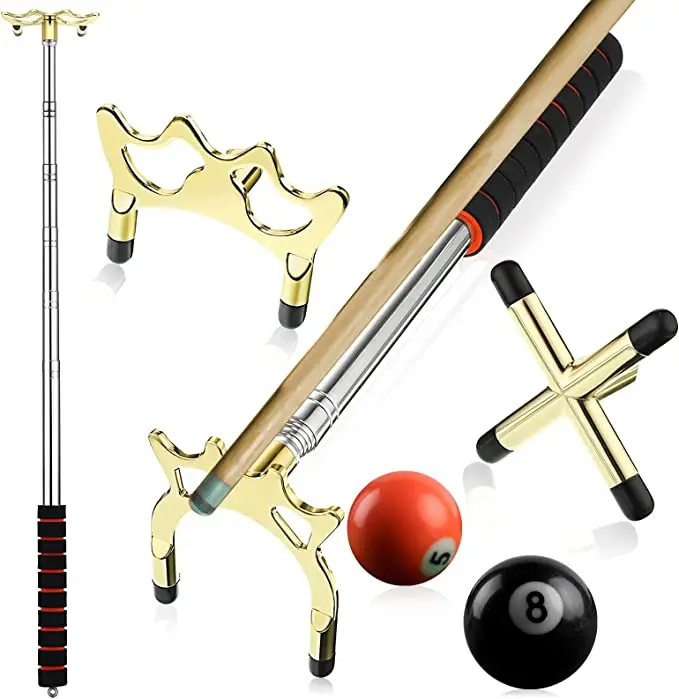 

Cue Stick Bridge Retractable Bracket Long Handle Support Rack Tool Accessory Fitting Mountings Portable Equipment Rod
