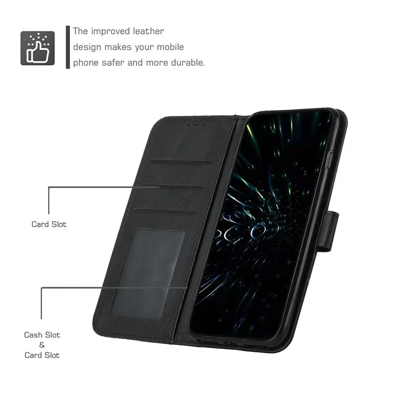 Фото Для Samsung Galaxy S25 FE Чехол-книжка с откидной крышкой для Samsung S25 FE S25FE SM-S731B Защитный чехол для телефона Кожаный чехол №4
