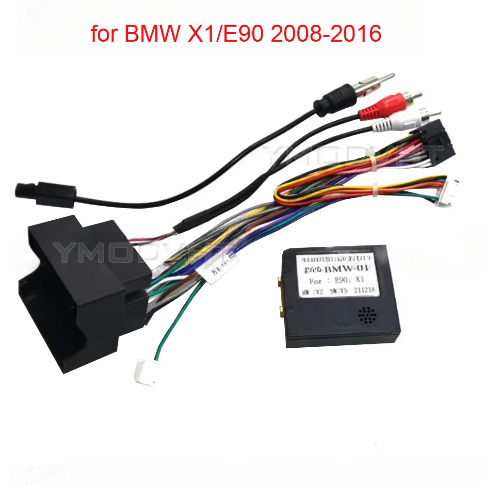Автомобильный аудио радиоадаптер кабеля питания Canbus для BMW X1/E90 2008-2016 16-контактный