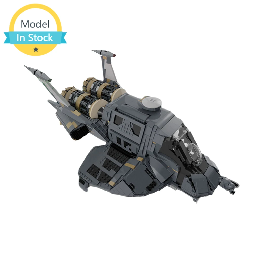 

MOC Space Battlestars-Galactica UCS Colonial Raptor Building Block model Military Fighter Spaceship Educational Children's Gift