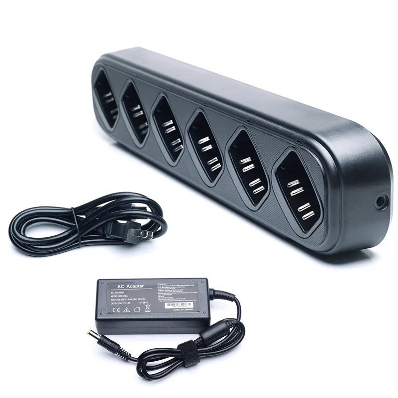 

Six Way Single Row Universal Rapid Charger for Motorola CP040 EP450 CP380/200 GP3688/3188 Walkie Talkie Hf Transceiver