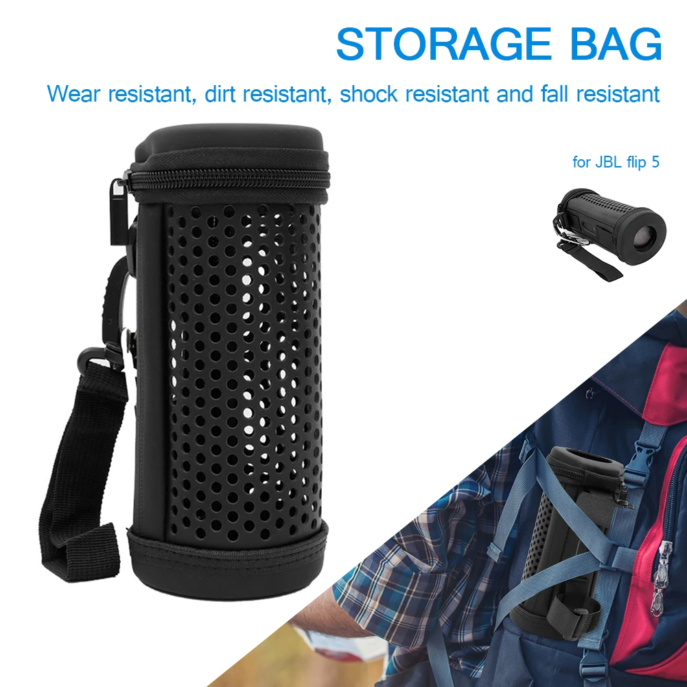 

Storage Bag Hard Shell Bag Travel Portable Protective Carrying Case Hollow Protective Carrying Case Bag for JBL Flip 5