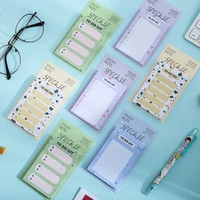 ins simple style cute speckle sticky notes student creative notepad to do list school stationery memo pad n times paste 60sheets