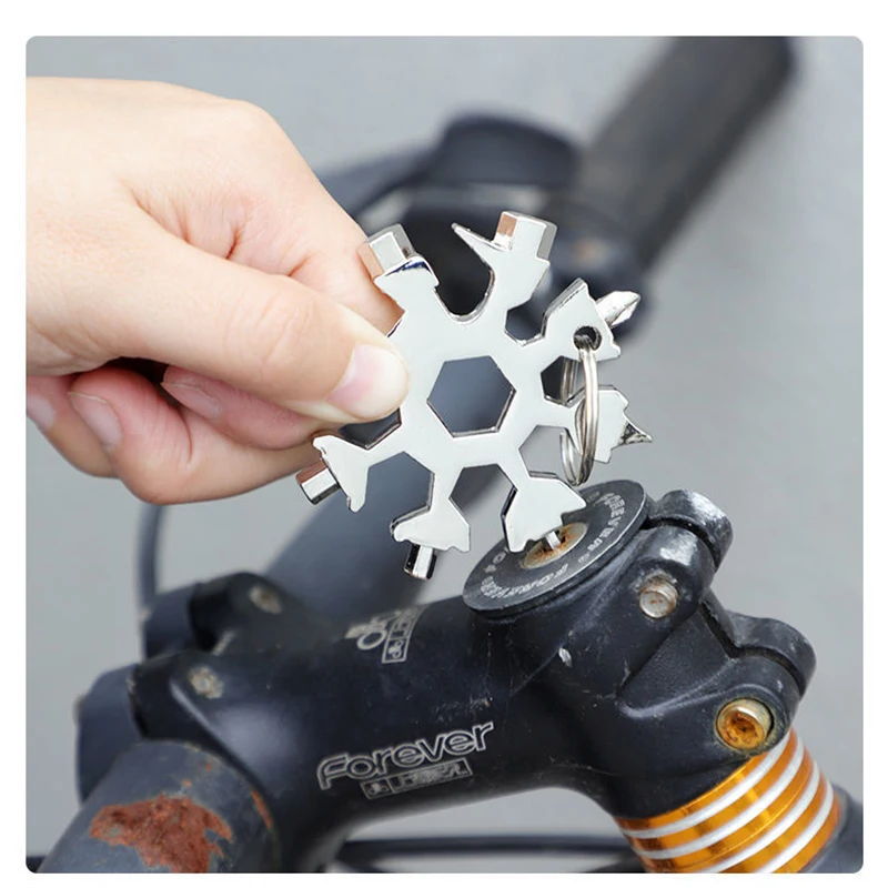 

Car Repair Tool Multi-function Snowflake Shape Wrench Stainless Steel Hex Screwdriver 18 In One Convenient Gadget Accessories