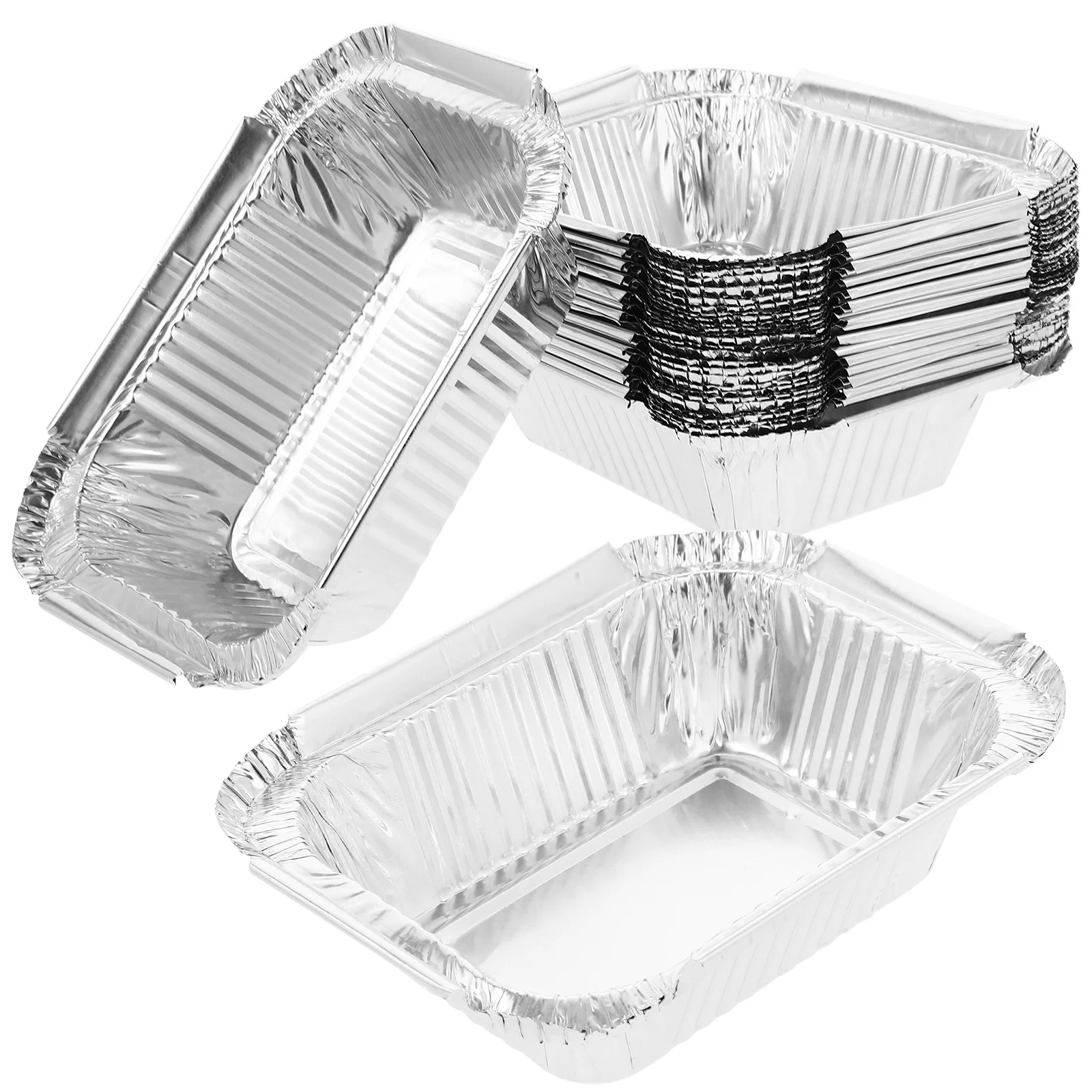 50 шт. одноразовая капельная сковорода для барбекю из оловянной фольги коробка