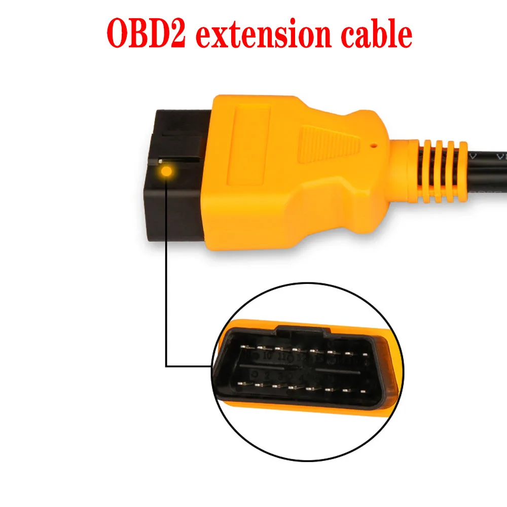 30cm 16Pin kabel łączący OBD2 męski na podwójny żeński Y przedłużacz rozgałęźnika OBDII 1-2 samochodowy diagnostyczny