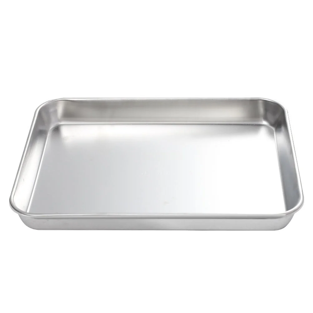 

Tray Serving Plate Stainless Acrylic Coffee Table Storagesilver Towel Steel Platter Board Clear Trays Rectangular Severing
