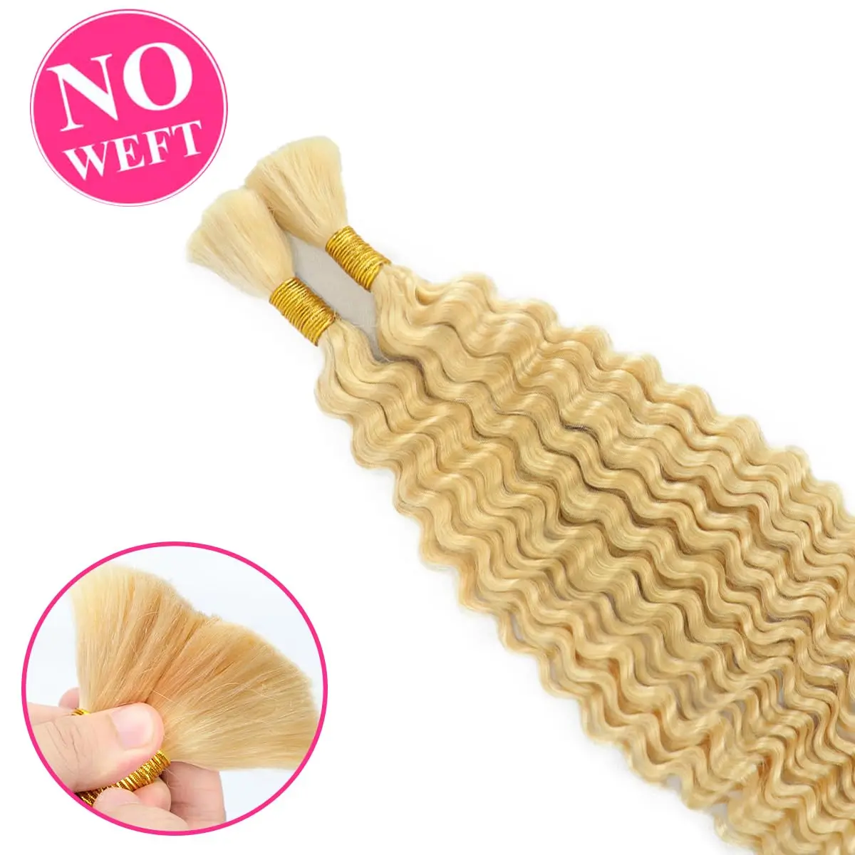 613 Человеческие волосы Объемные глубокие волны плетеные человеческие для