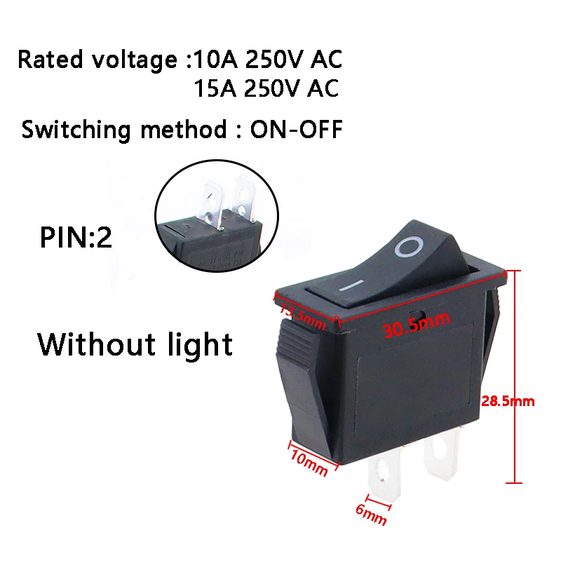 

Переключатель KCD3 зеленый