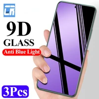 3 1pcs anti blue light tempered glass for huawei honor 50 30 20 10 lite 10i 20i x30 max 9x 8x 9i x20 se full screen protector