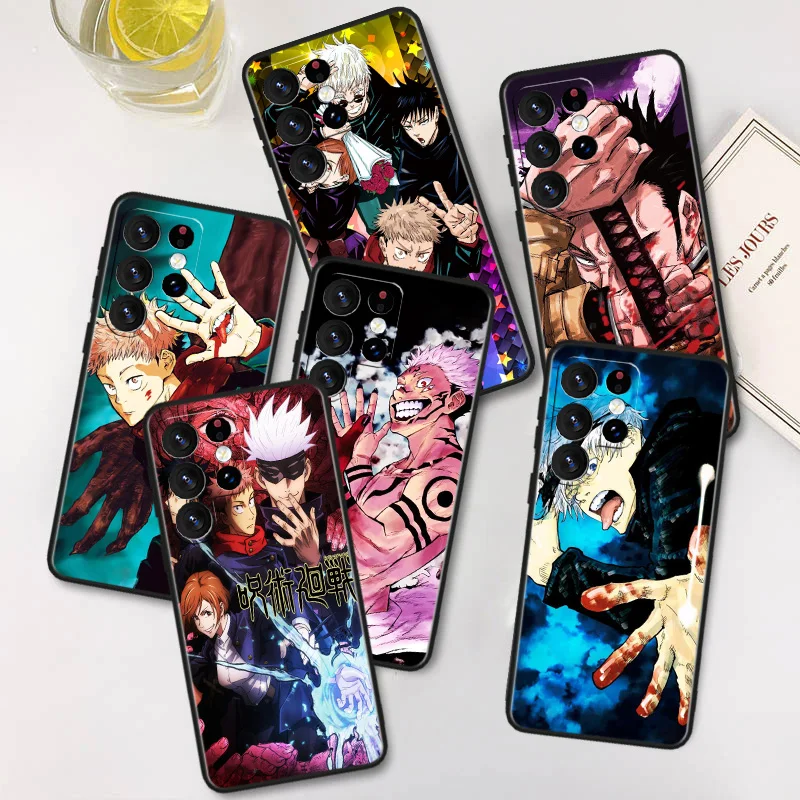 

Anime Jujutsu Kaisen Phone Case For Samsung A22S A22 A21S A14 A13 A12 A11 A04S E A03S A02S A01 Core Black Soft Cover