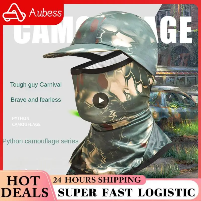 

Носить без удерживающая маска дышащий и потоотделение наружная Защита от солнца гибкий и сильный камуфляж больше солнцезащитный