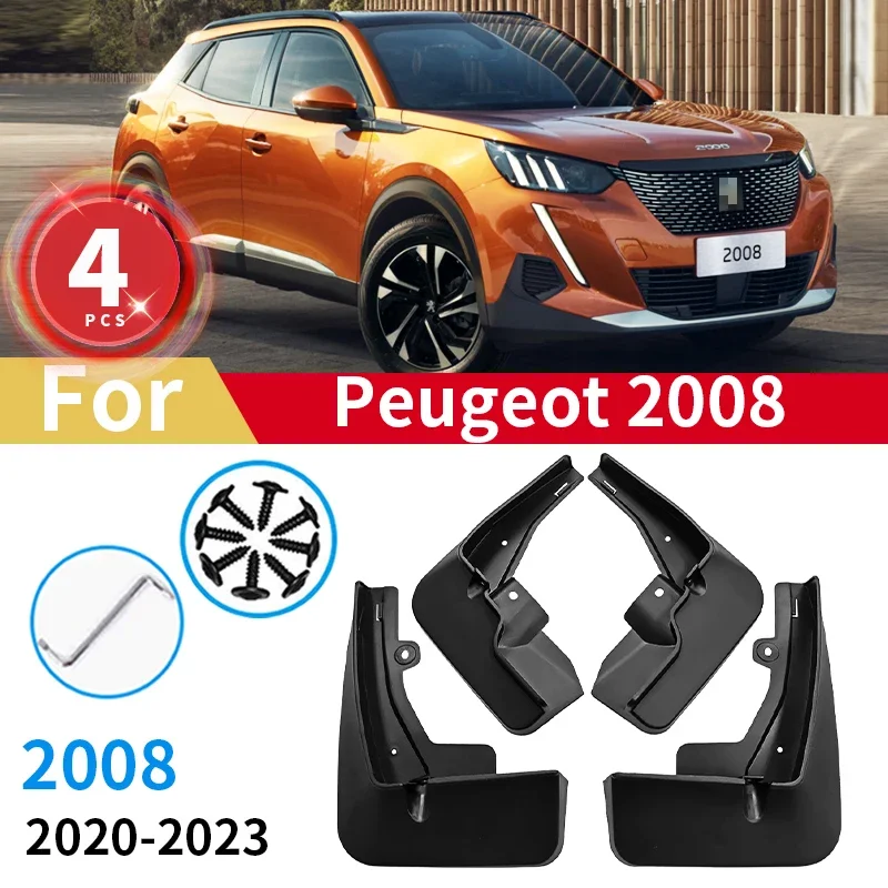 Брызговики для Peugeot 2008 щитки от грязи 2020 2021 2022 2023 брызговик против брызг передние