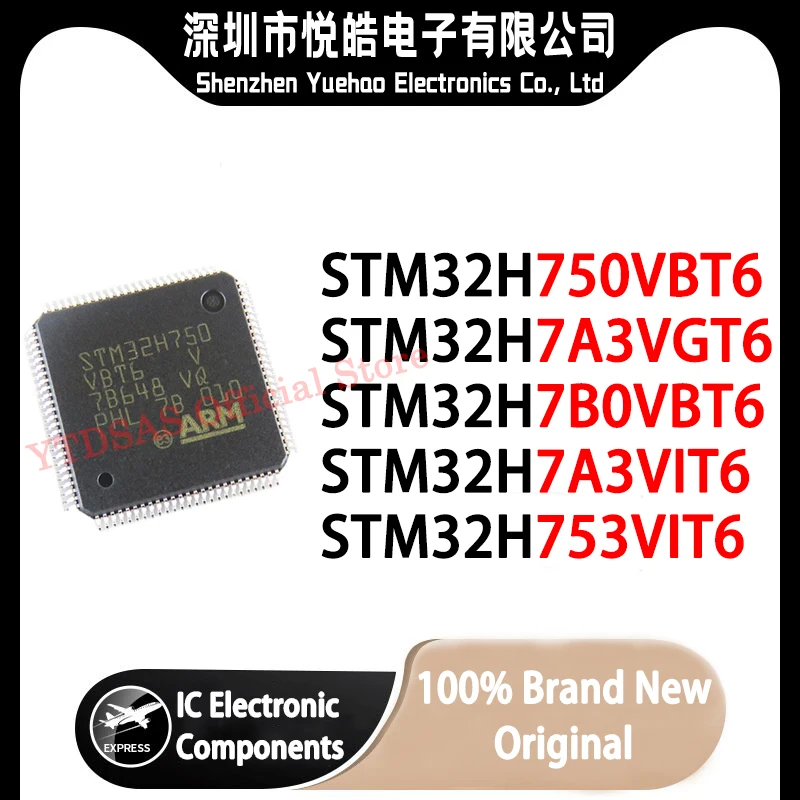 

STM32H750VBT6 STM32H7A3VGT6 STM32H7B0VBT6 STM32H7A3VIT6 STM32H753VIT6 SSTM32H750 STM32H753 STM32H STM32 STM IC MCU LQFP Chipset