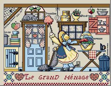 

Cleaning 43-35 DIY Needlework Embroidery Cross Stitch Kits Craft Cotton Canvas