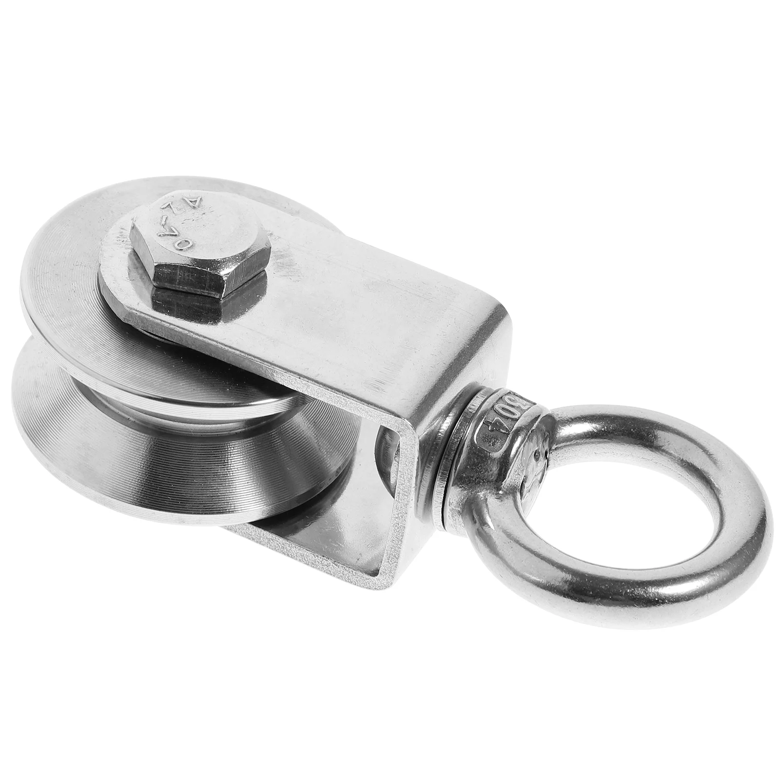 

Pulley Block Rope Wire Wheel Lifting Winch Heavy Hook Swivel Gym Duty Hanging Towing System Trolley Traction Single