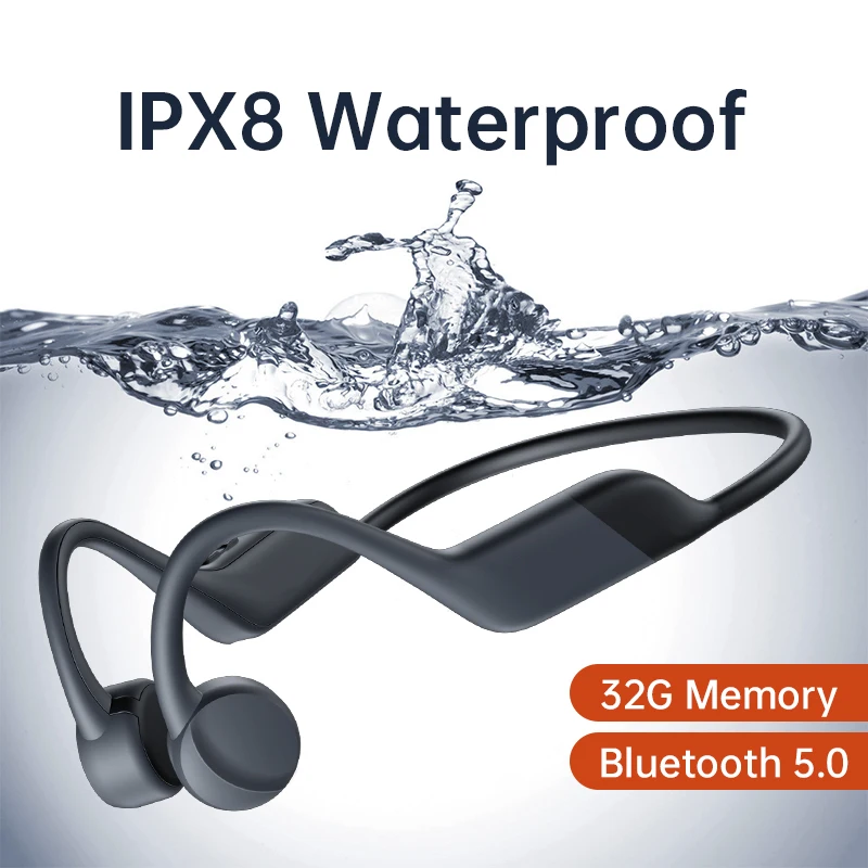 Enlarge YC Bone Conduction Headphone With 32G Memory IPX8 Waterproof Earphone Swimming Diving MP3 Music Player For Xiaomi Smartphone