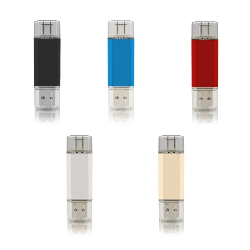

2 in 1 OTG USB Flash Drives 64GB Mini Metal Drive 8/16/32/64GB Memory Stick