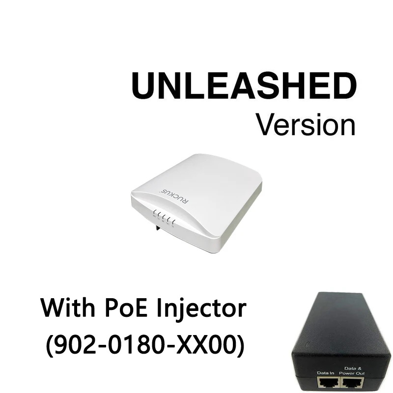 Ruckus Wireless Unleashed ZoneFlex R750 9U1-R750-WW00(9U1-R750-US00) +902-0180-XX00 PoE Adapter 802.11ax WIFI6 WPA3 Access Point