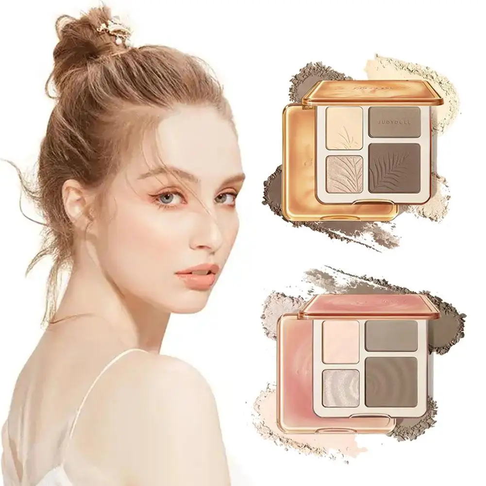 

Facial Highlighter Makeup Palette Face Matte Shadow Lasting Cosmetics Shimmer Brighten Contour Makeup Powder Glow I1W3