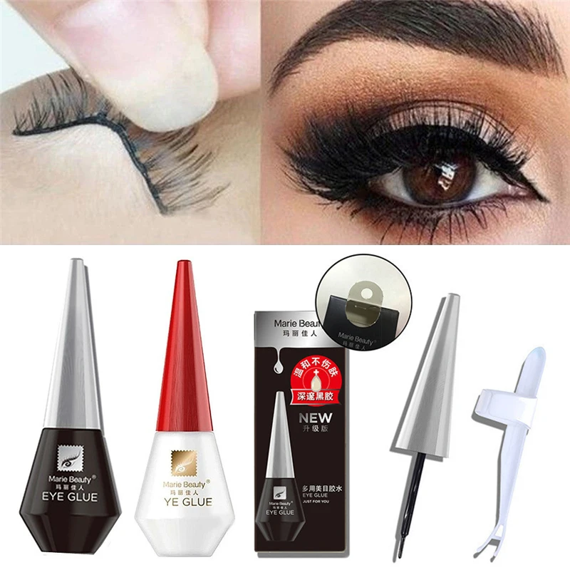 

Eyelash Glue False Eyelash Extension Lash Glue Quick Dry Makeup Tool Double Eyelid Adhesive Transparent/Black Beauty Waterproof
