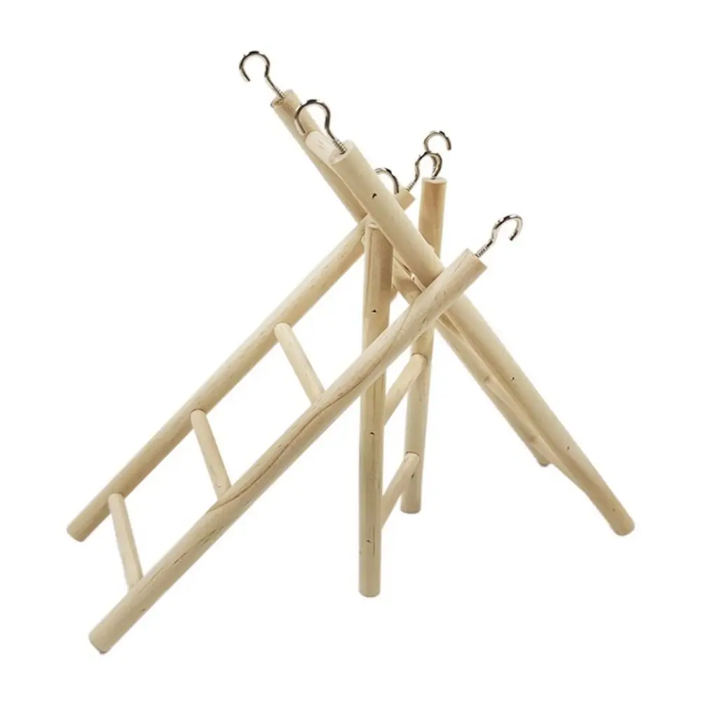 Забавная Деревянная Лестница Для Попугая С Крючками Игрушка Домашних Животных