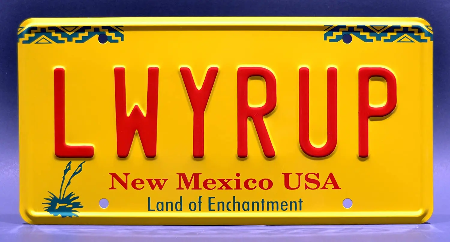 

Celebrity Machines Better Call Saul | LWYRUP + PLAYUH | Metal Printing License Plate