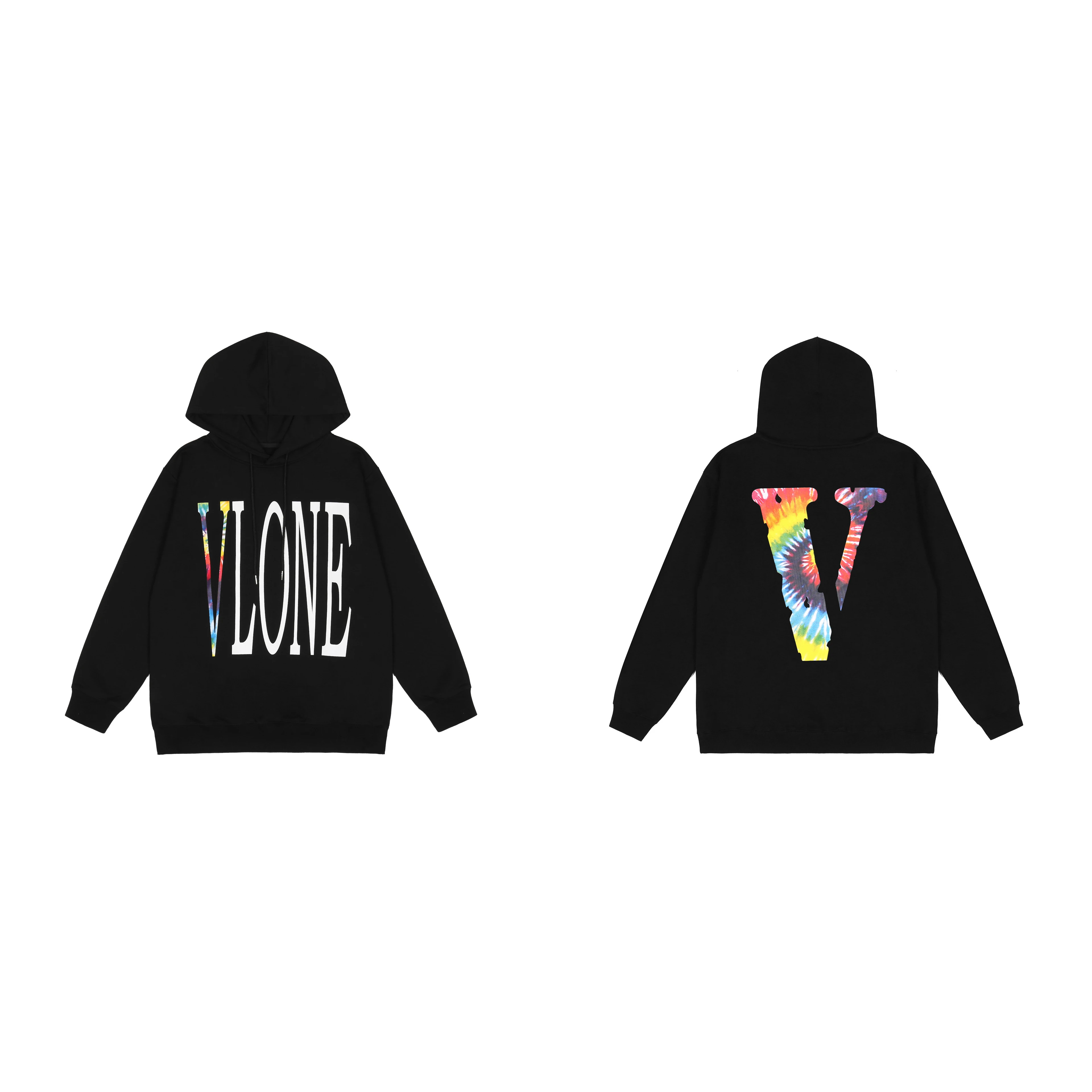 

VLONE Hoodies Female Couple Loose Street Sweatshirts Hip Hop Trend Men's Cotton Casual Letter Printing Hoodies Vlone Big V 1438
