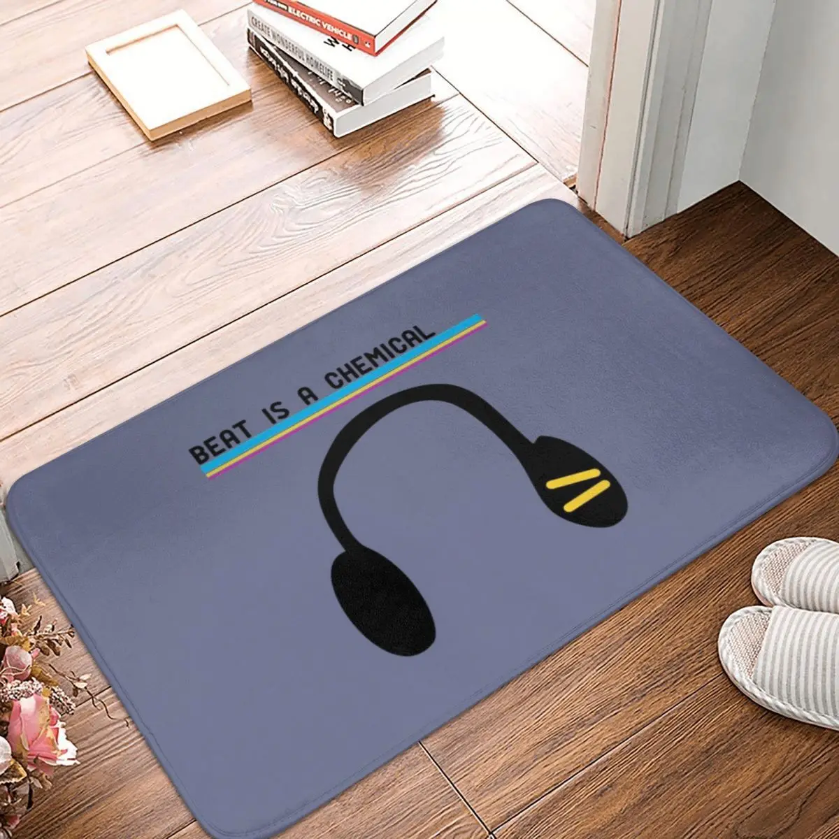 

Love Music Beat Is A Chemical Bath Door Mat Logo Rug Carpet Decor Entrance Living Room Home Kitchen Bedroom Anti-slip Porch