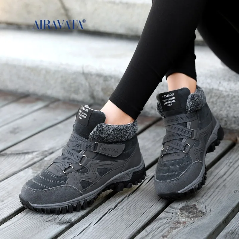 Women Winter Sneakers Light Comfortable Soft Casual Walking Shoes Velvet Warm Sports Boots Plus Non-slip Wear-resistant