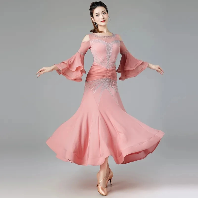 Новинка 2024 платье для современных танцев национальный стандарт вальса