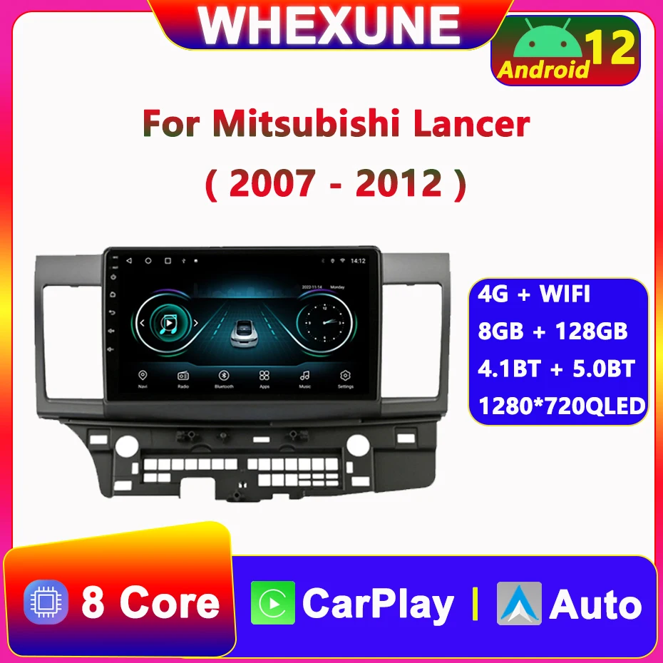 

Автомагнитола 2DIN Android 12 для Mitsubishi Lancer 10 CY 2007-2017, мультимедийный видеоплеер, GPS-навигатор, Авторадио, аудио, стерео, DVD