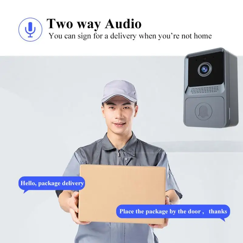 Беспроводной дверной звонок с Wi-Fi и камерой ночного видения |