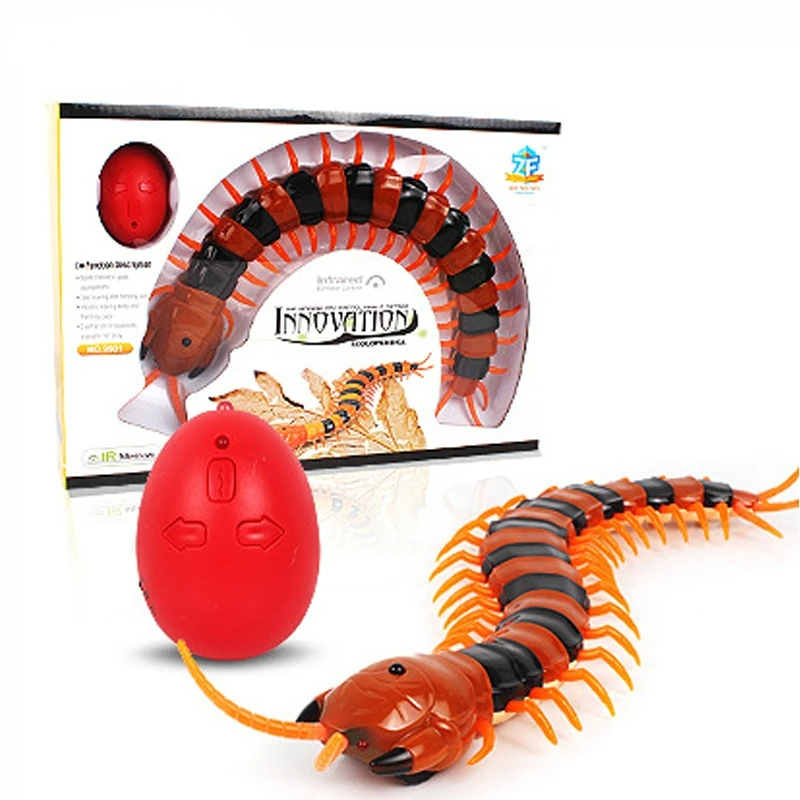 

NEW Infrared RC Remote Control Simulation Centipede Creepy-Crawly Kids Toy Gift Pet Toys Orange&Black