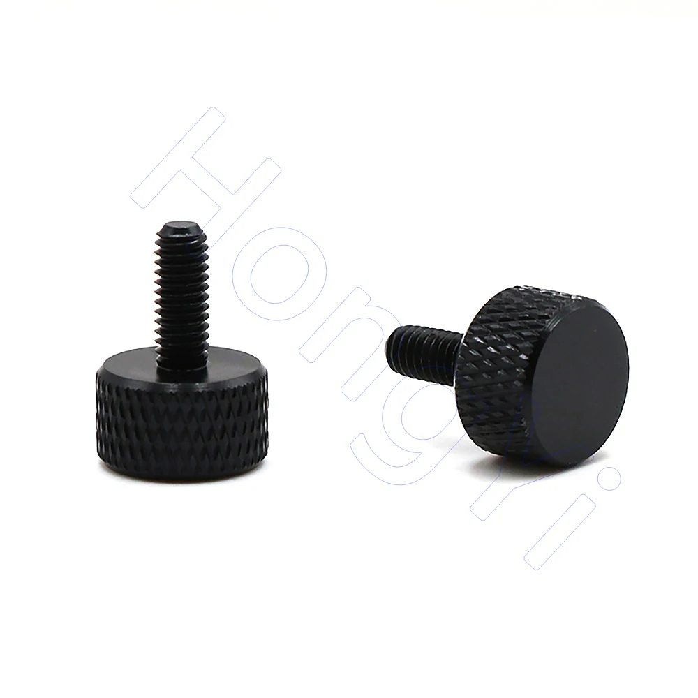 

2 шт. алюминиевые винты с накатанной головкой M3 M4 M5 M6, цветные алюминиевые винты с накатанной головкой, длина от 6 мм до 20 мм, болты корпуса компьютера