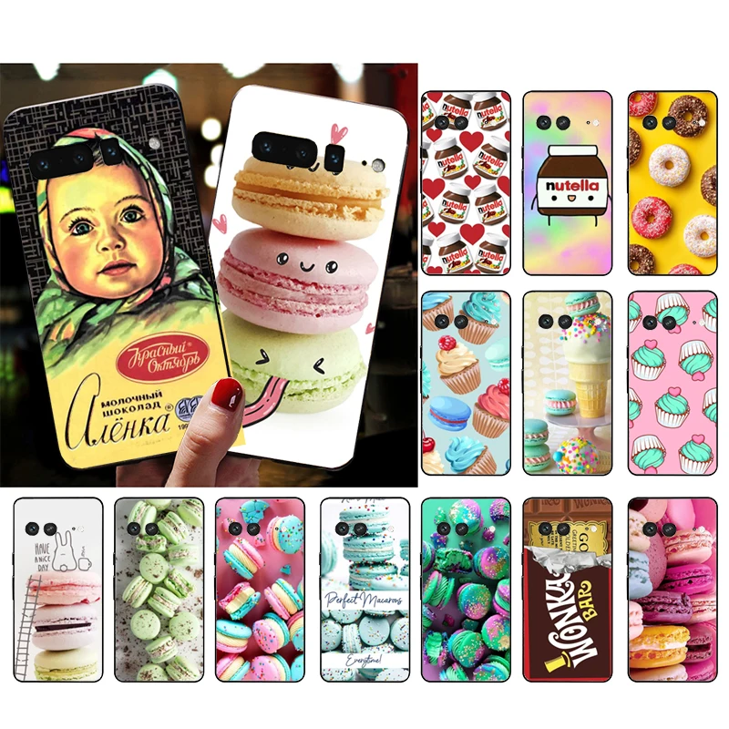 

Phone Case for Google Pixel 7 Pro 7 6A 6 Pro 5A 4A 3A Pixel 4 XL Pixel 5 6 4 3 XL 3A XL 2 XL Chocolate Donut Icecream Macaron