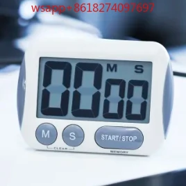 Цифровой таймер настольный белый на батарейках 557-610