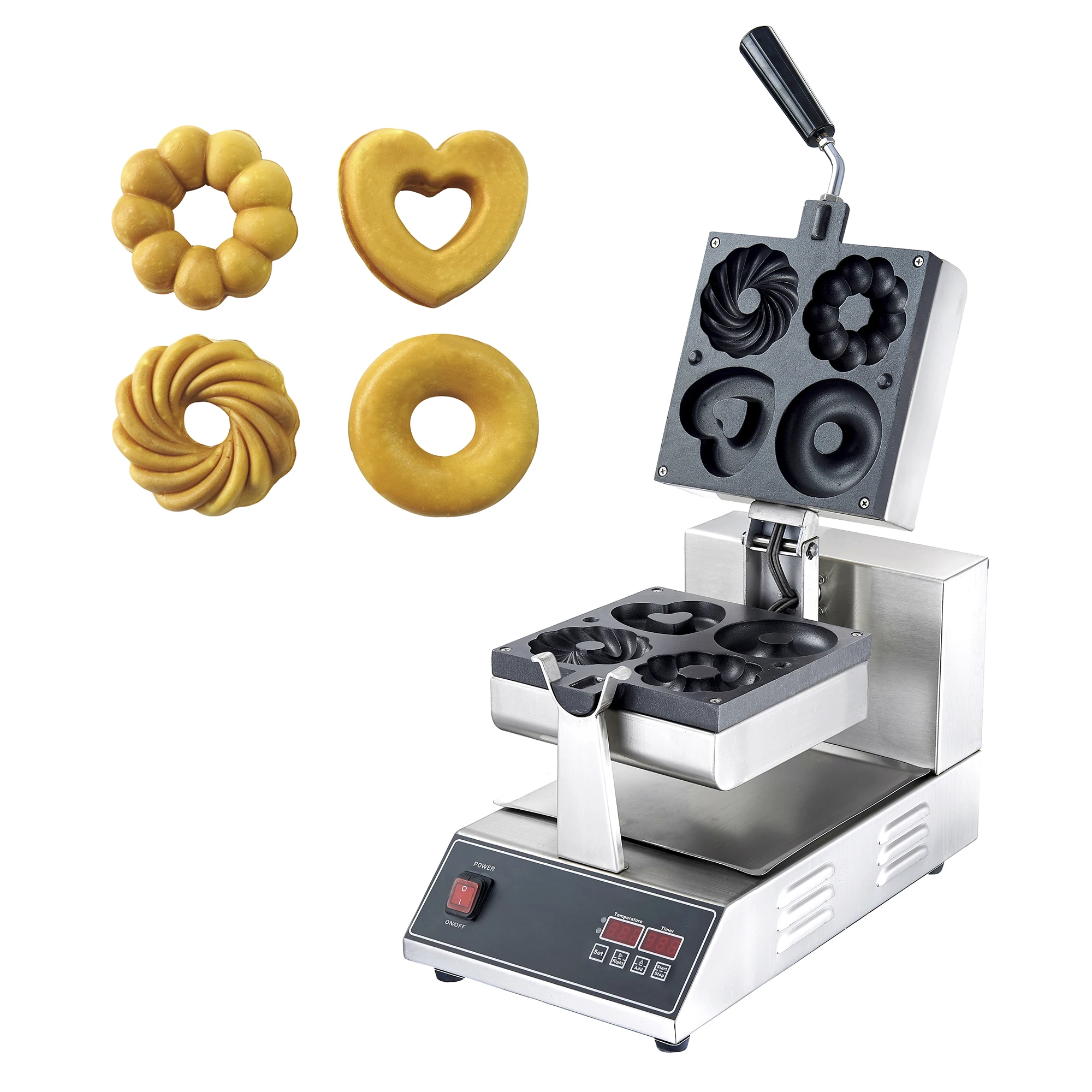 

Hot Sale 220V Automatic Electric Waffle Maker Mini Donut Machine Commercial High Quality Donut Making Machines