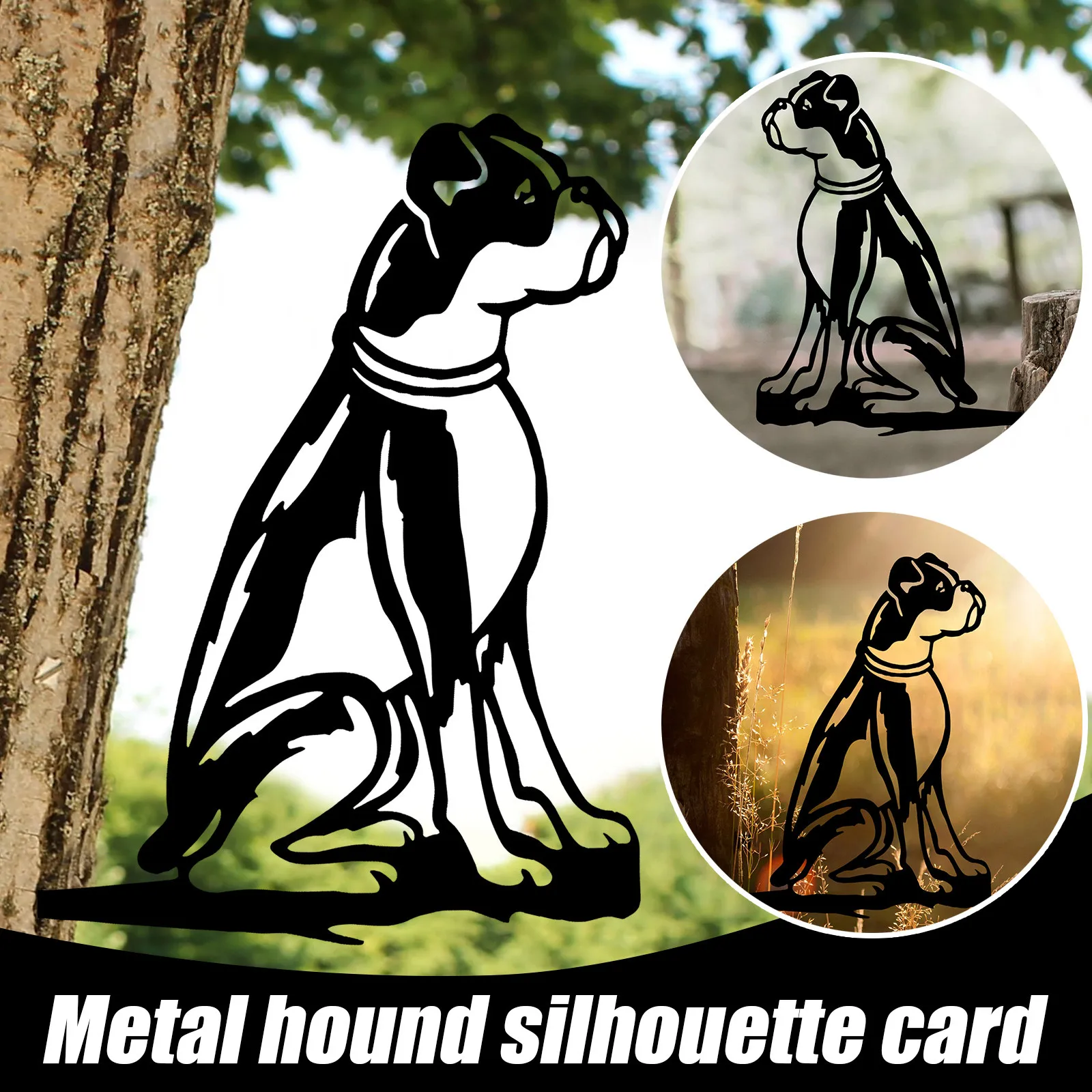 

Уличный силуэт патио садовое металлическое стальное украшение для собаки стальное украшение и подвески