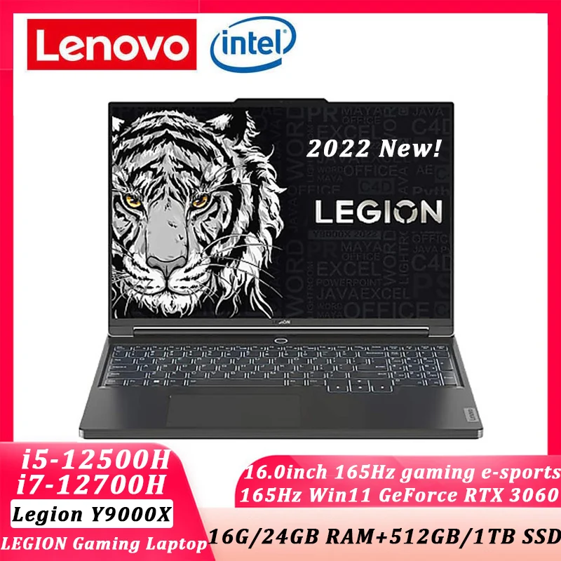 

2022 New Lenovo LEGION Y9000X Gaming Laptop Intel Core i7-12700H Windows 11 16GB RAM 1TB SSD 165Hz GeForce RTX 3060 6GB Notebook